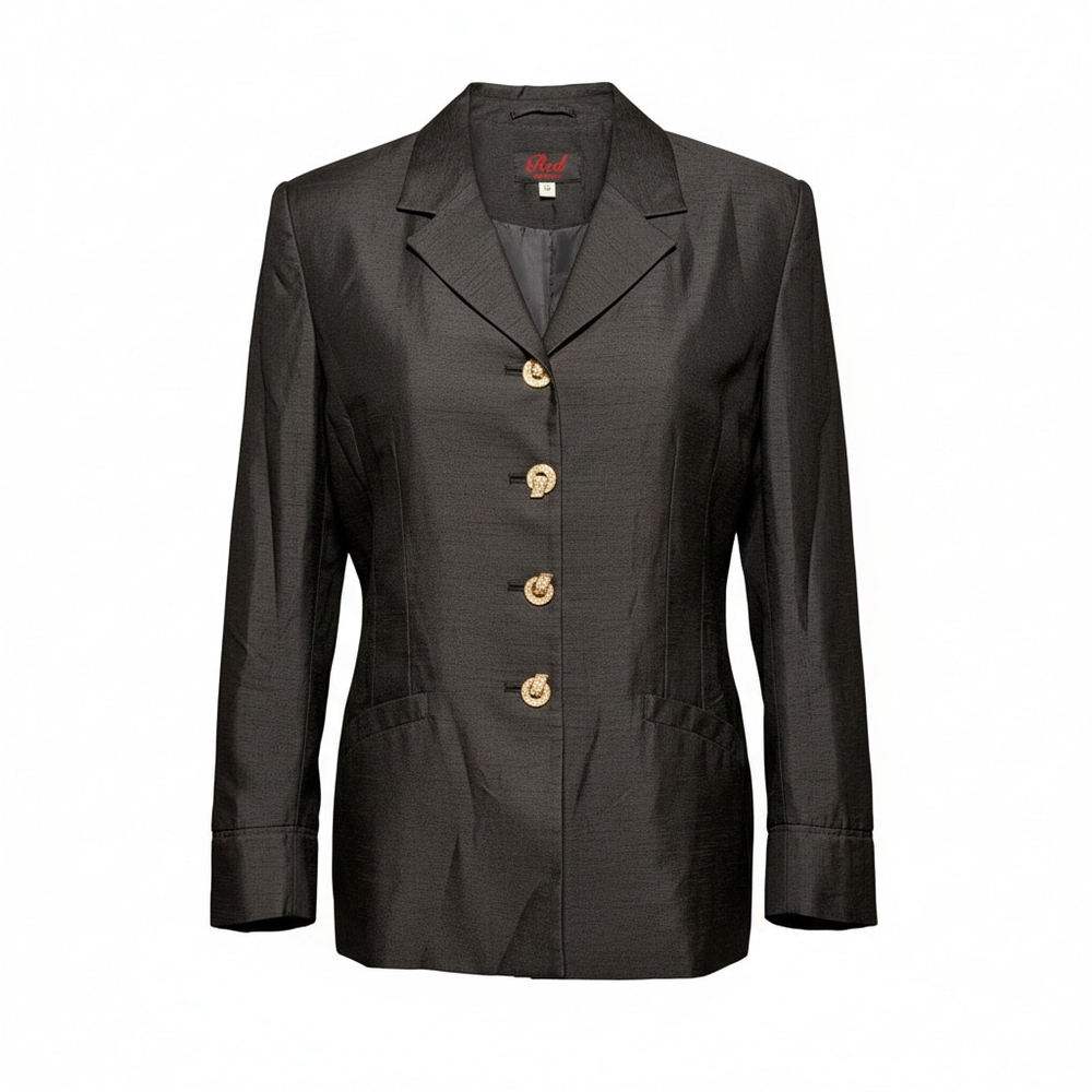 Vintage Red Signature Black Blazer size 12